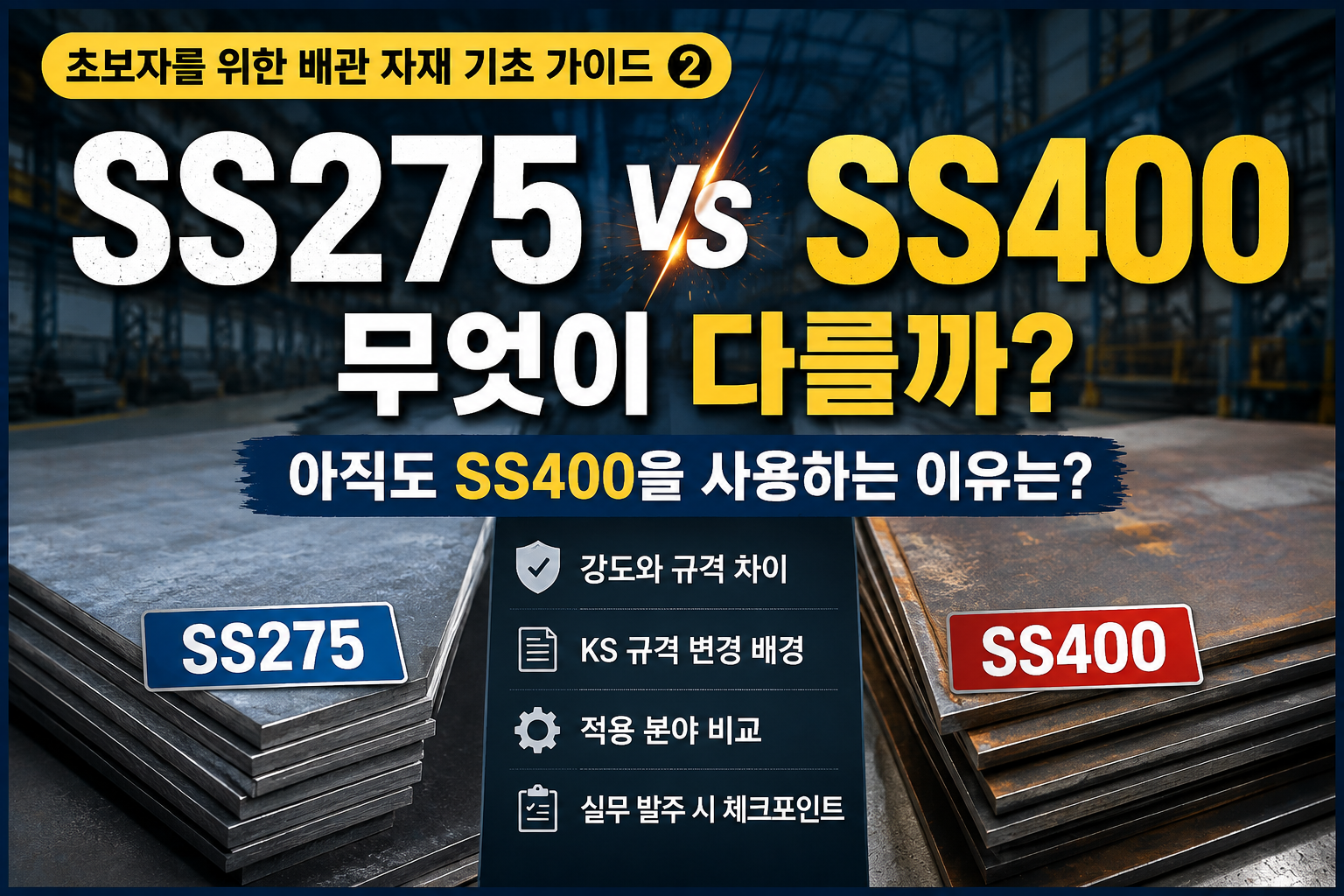 SS275 SS400 무엇이 다를까?